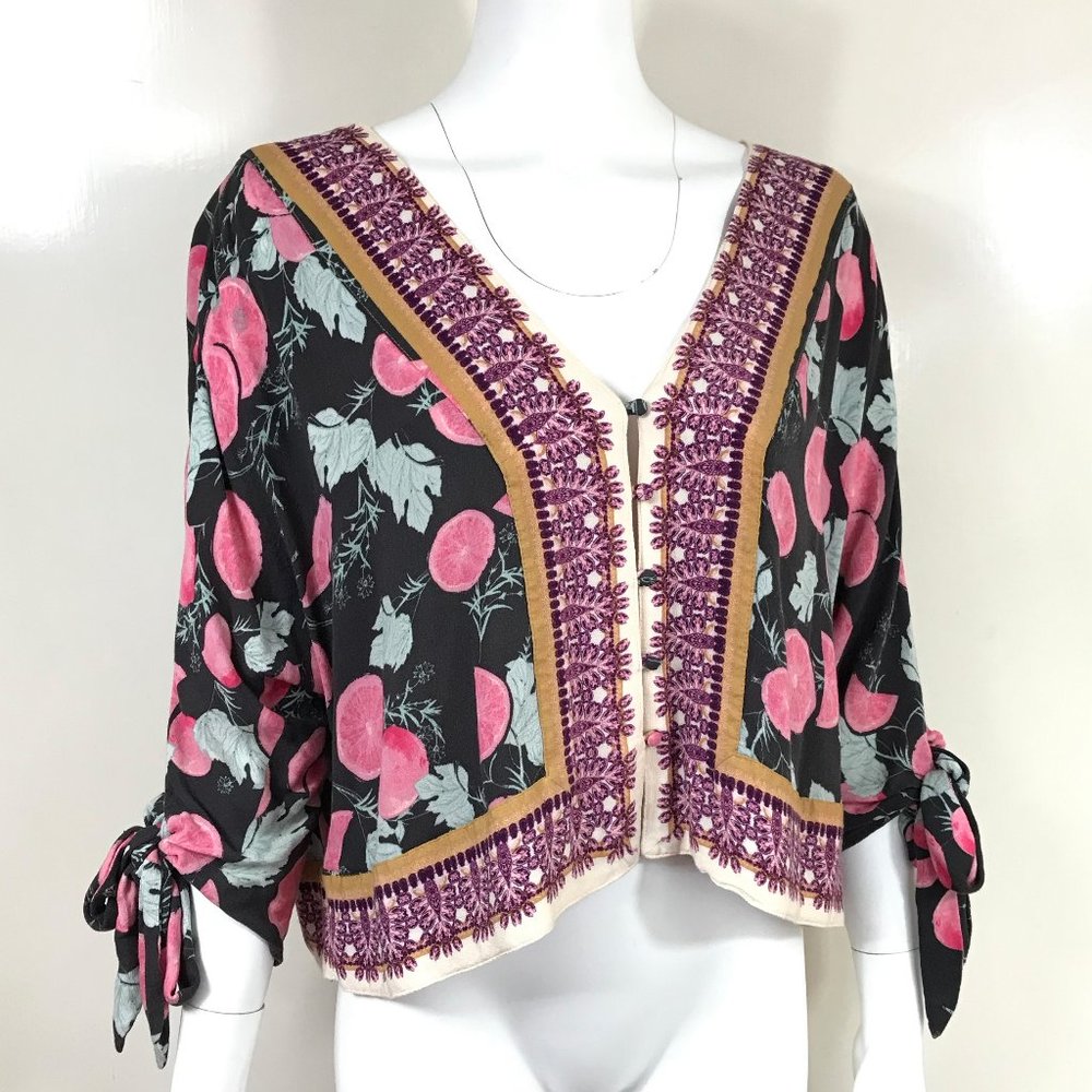 New FP Tie Sleeves Freshly Squeezed Crop top